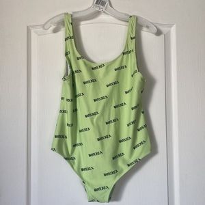 Viva La Bonita online boutique neon green swimsuit seen on Netflix On My Block
